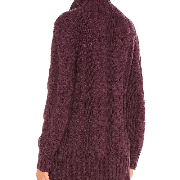 NWOT Free People Espresso Chunky Cable Cardi Z68-2 - Picture 2 of 3